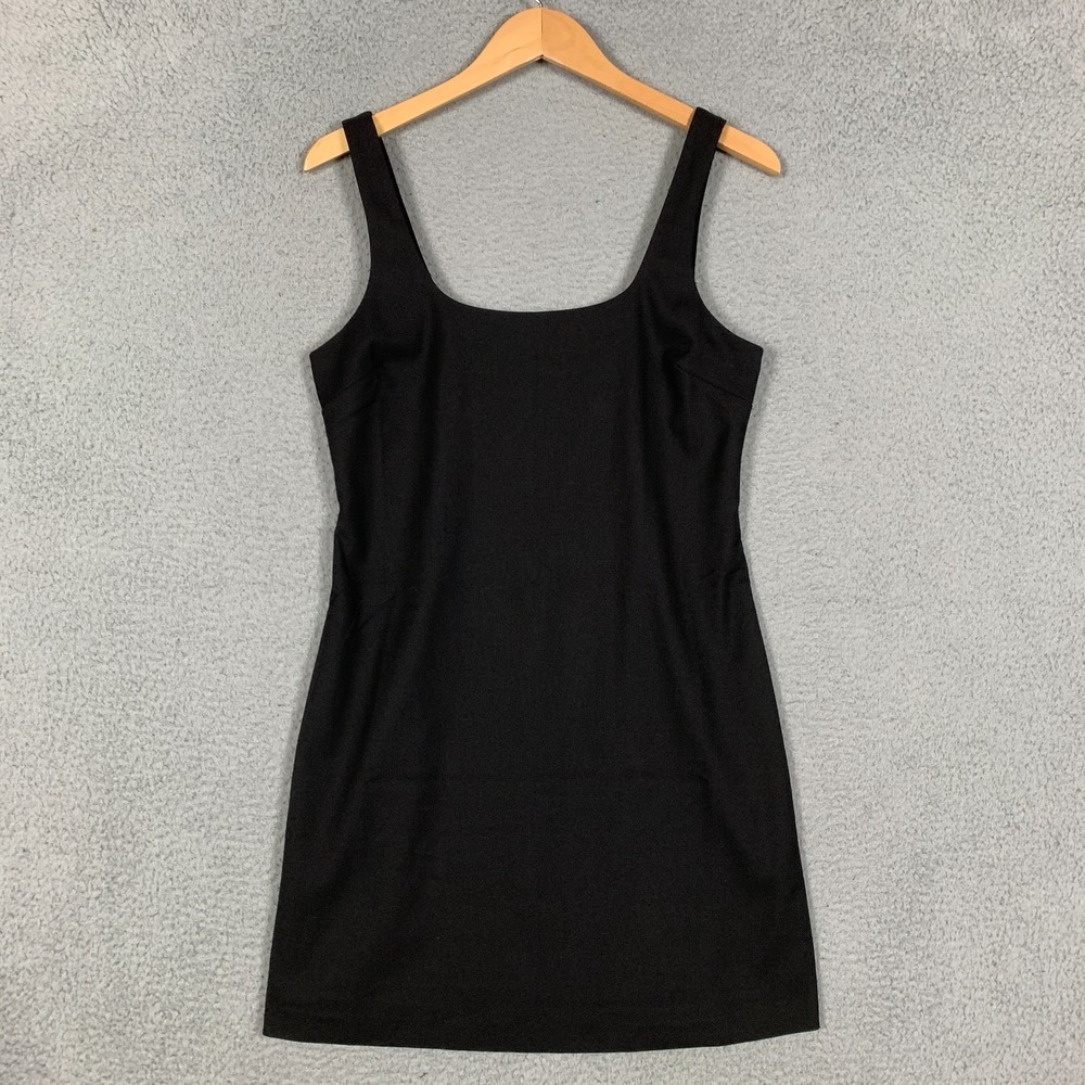 Banana Republic A-Line Mini Dress Size 4 Black Sleeveless Stretch Preppy NWT $90